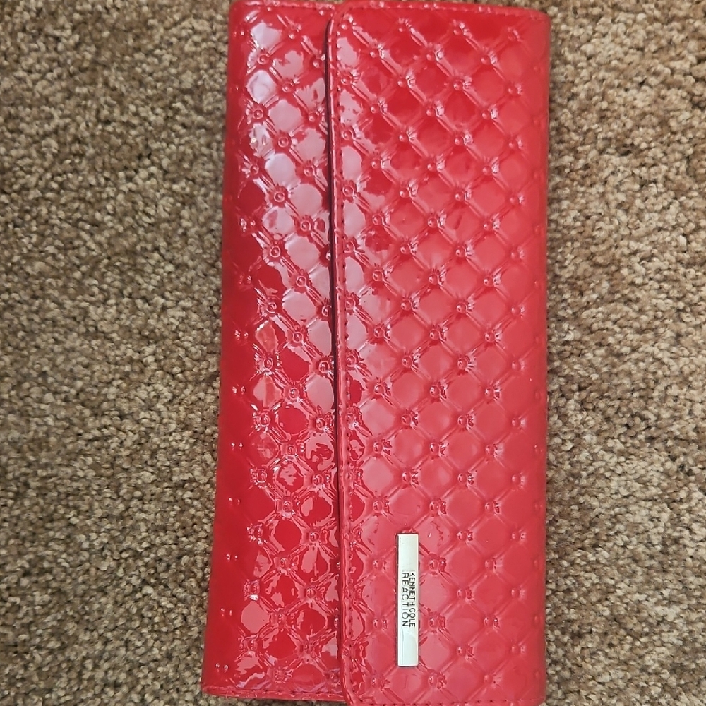 Nine West Cherry Red Quilted Wallet